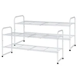 Sufauy Pack 2-TIER 33" Wide Shoe Rack, Shelf Storage Organizer For Ent.... Fixed Price $61.24.