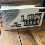 Zevro Spice Rack Zero Gravity Magnetic New Open Box 12 Canisters. Fixed Price $17.83.