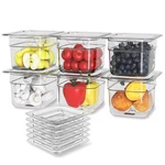 Hnedsen Pack Plastic Food Pan With Lid 1/6 Size 4 Inch Deep Restaurant Clear. Fixed Price $53.09.