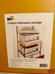 Honey Can Do 2-PIECE Stemware Storage Case. Fixed Price $35.00.