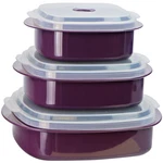 Calypso Basics By Reston Lloyd 6-PIECE Microwave Cookware Steamer And Storage. Fixed Price $40.35.