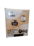 Dinnerware Storage Diah Protector Set Complete Service 12 Black W/ Felt #WF5450. Fixed Price $33.30.