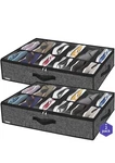 Storagelab Underbed Shoe Organizer, Adjustable Dividers Set Of 2. Fixed Price $29.99.