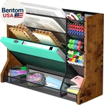 Wall Desk File Organizer 5 Tiers, Ironwood Hanging With R-shaped. Fixed Price $55.28.