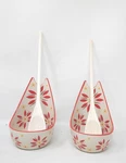 Temp-tations Set Of 2 Rests W/ Wood Spoons, Standing, Red T49361 K83146. Fixed Price $19.95.