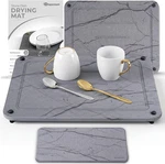 Stone Drying Mat For Kitchen Counter + Sink Caddy 15.7"X11.8" Diatomaceous Ear. Fixed Price $38.73.