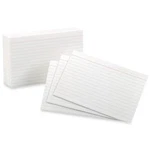 Esselte ESS41 Oxford Ruled Index Cards 4X6 100 Pack White. Fixed Price $22.43.