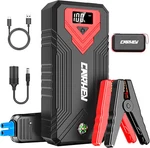 3000A Portable Car Jump Starter, 24000MAH, 12V, Led Light, Usb Qc 3.0 Up To 8L. Fixed Price $46.95.
