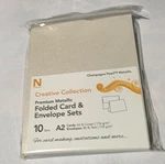 Neenah Creative Collection Card And Envelope Set, Champagne Pearl Met # 91326. Fixed Price $12.99.