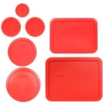 Pyrex Lid Red Bundle For 7211, 7210, 7402, 7201, 7200, 7202 Glassware. Fixed Price $19.99.