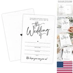 Elegant Double-sided Wedding Invites 25 Quality Minimalistic Cards & Envelopes. Fixed Price $35.96.