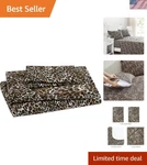 Beatrice Home Fashions Printed Microfiber Sheet Set, Soft Comfortable Easy Care,. Fixed Price $57.99.