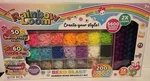 Rainbow Bead Blast Bracelet 5600 Rubber Bands 2 Looms Storage Case 6119 Pcs. Fixed Price $30.00.