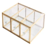 Levilan Antique Beauty Display Jewelry Case Holder Clear Glass 3 Drawers. Fixed Price $58.73.