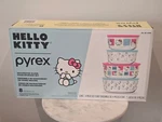 Pyrex Hello Kitty Decorated Glass Food Storage Container 8 Piece Set New Box. Fixed Price $58.99.