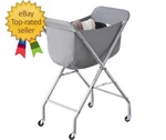 Laundry Cart With Wheels, 32 Easy Rolling Hamper Removable Liner. Fixed Price $37.99.