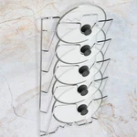 5-TIERS Pot Lid Rack, Wall Mount Holder Multi Pan Ca.... Fixed Price $64.62.