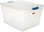 Rubbermaid Clever Store 3Q2900CLMCB Latching Storage Container, 41-QUART, Clear. Fixed Price $37.46.