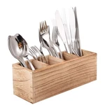 Wugeshop Wood Cutlery Caddy, Kitchen Utensil Organizer With Size One, Color-d. Fixed Price $27.99.