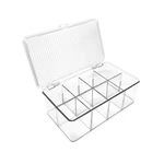 Isaac Jacobs Divided Clear Plastic Organizer (10.88" X 6.63" 3.75... Fast Ship. Fixed Price $32.96.