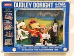 Vintage Mr. Peabody Sherman Dudley Doright Wham-o Bendy 4-PACK W/box 1972. Fixed Price $250.00.