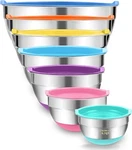 Mixing Bowls With Airtight Lids Set - 7PC Stainless Steel Nesting Storage. Fixed Price $29.99.