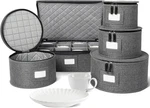 China Storage Containers, Hard Shell Case With Felt Dividers For Charger Plates,. Fixed Price $158.08.