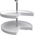Rev-a-shelf Tier Pie-cut Lazy Susan Plastic, 28" White, 6942-28-11-52. Fixed Price $84.99.