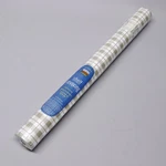 New Vintage 2001 Martha Stewart Shelf Liner Khaki Plaid 18" X 24' Taupe Tan. Fixed Price $6.05.