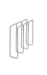 Rev-a-shelf 596-10CR-52 Chrome U-shaped Vertical Baking Cooking Tray Divider. Fixed Price $15.62.