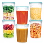 Vtopmart 12 Pack Freezer Storage Containers, Soup 32OZ, Green. Fixed Price $37.47.