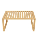 Bamboo Stackable Shelf Natural Color Easy Assemble 16 X 10 1.18IN. Fixed Price $20.09.