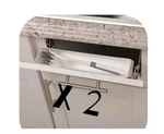 Lot Two Simply Put 11" Kitchen Cabinet Sink Tip Tray Hinges Sponge Holder. Fixed Price $24.00.
