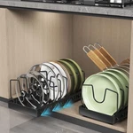 2PCS Pots And Pans Organizer Under Cabinet Lid Holder For K.... Fixed Price $42.27.
