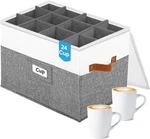 2-LAYER Mug Storage Organizer,quilted Cup Box,china Containers. Fixed Price $29.99.