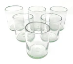 Dos Sue Hand Blown Mexican Drinking Glasses Set Of 6 Natural Cle. Fixed Price $65.69.