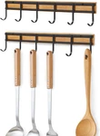 Kitchen Utensil Hanger, Wall Mout Holder Organizer Rack With 6. Fixed Price $21.99.