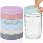Teenyyou 6 Pcs Silicone Wide Mouth Lids Mason Jar Thickened Leak Proof L.... Fixed Price $26.09.