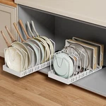 Gomaihe Pull-out Pots And Pans Organizer 2 Pack Under Cabinet Lid Holde.... Fixed Price $34.83.