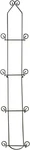 Tripar Vertical Wall Plate Rack, Black Display (4 Tiers) - Lightweight & Durable. Fixed Price $39.49.