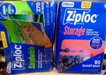 Ziploc Quart Stay Open Food Storage Bags 80CT Sandwich Approx. 200+. Fixed Price $12.79.