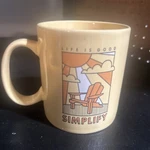 Life Is Good Home Yellow Coffee Mug Simplify Do What You Love.. Cup Tea. Fixed Price $12.99.