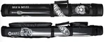 Han's Delta 2X2 Hard Oval Billiards Pool Cue Case - Black W/beast Graphics. Fixed Price $75.99.
