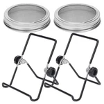 Lulonpon Sprouting Lids, 2 Pack 304 Stainless Steel Screen With Silver. Fixed Price $14.18.