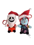 Disney Nightmare Before Christmas Santa Jack Skeleton & Sally Backpack Clips. Fixed Price $30.60.