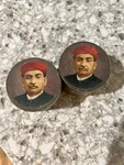 Chika Ltd Paper Round Boxes Portrait Art Set Of 2 Multicolor Trinket Storage. Fixed Price $7.99.