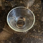Pyrex Clear Glass Ribbed Nesting Salad Mixing Bowl 3 Cups 7401-S 750 Ml Usa. Fixed Price $15.00.