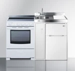 Summit 54" Wide All-in-one Kitchenette W/ Smooth Top Electric Range, ACK54ELSTW. Fixed Price $4190.00.