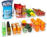 Sorbus Set Of 8 Clear Fridge Organizers - Refrigerator & Pantry Bins For. Fixed Price $53.18.