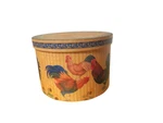 Set Of 3 Vintage Storage Boxes Sunrise Rooster Themed Various Sizes. Fixed Price $19.00.